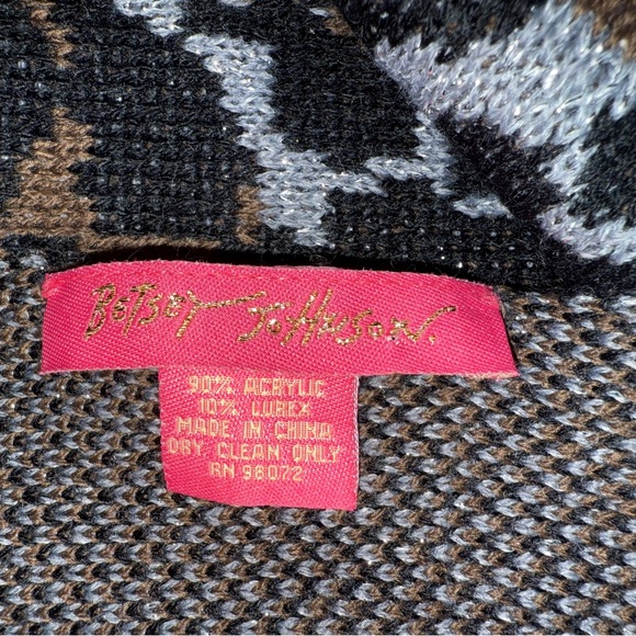 Betsey Johnson Leopard Print Scarf - Picture 4 of 4